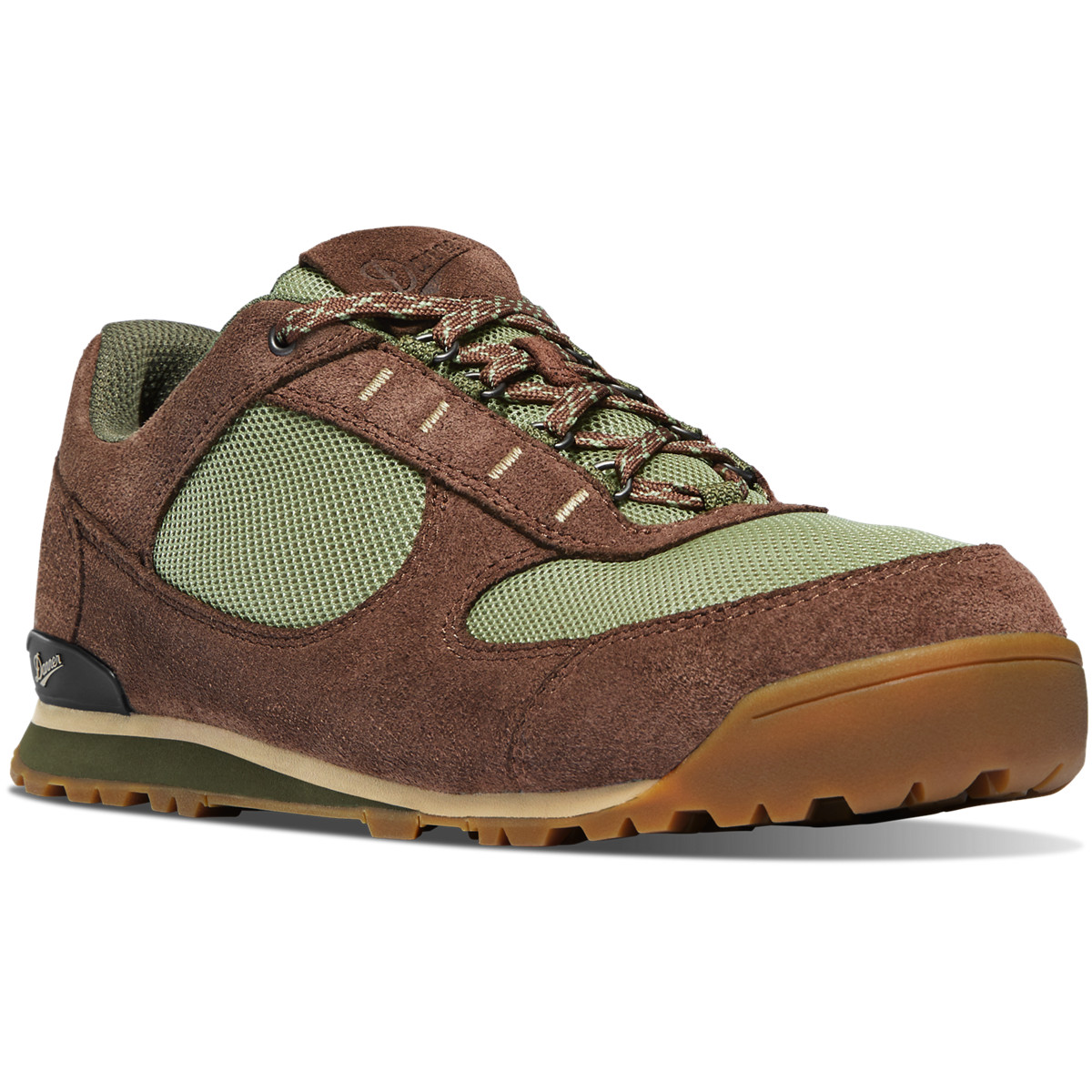 Danner Jag Low Brown/Green Hiking Shoes Mens - South Africa 68025SBNI